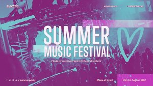 Videohive Summer Music Festival / Dance Event Promo / EDM Party Invitation / Night Club Openers template preview
