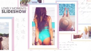 Lovely Moments Slideshow Video Displays template preview