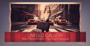 Videohive Unfold Gallery Video Displays template preview