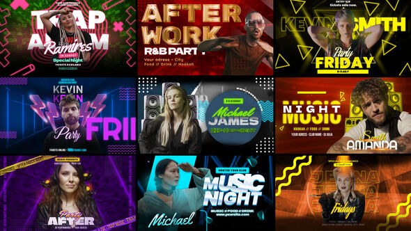 Videohive Cadre Dance Freeze Frame Elements template preview