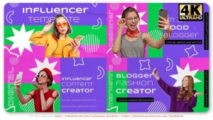 Videohive Influencer Promo - Paper Style Openers template preview