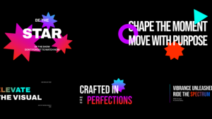 Multicolor Titles Pack After Effects Titles template preview