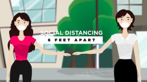 Videohive Covid-19 6 Feet Apart Product Promo template preview