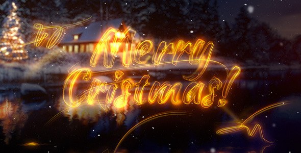 Christmas Greetings Video Displays template preview