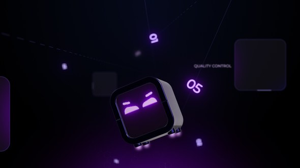 Videohive AI Bot Logo Reveal Logo Stings template preview