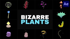 Videohive Bizarre Plants | After Effects Elements template preview