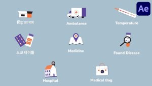 Videohive Medicine Healthcare Icons And Titles for After Effects Titles template preview