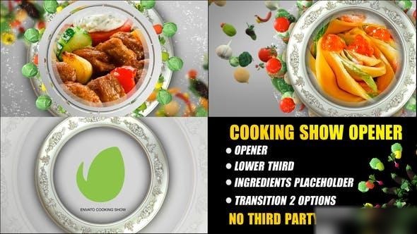 Videohive Cooking Show Opener / Food show intro Openers template preview