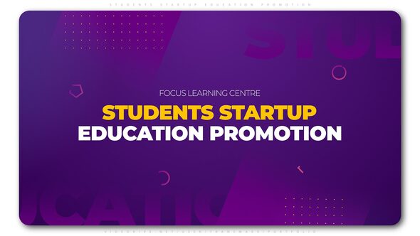 Videohive Students Startup Education Promotion Openers template preview