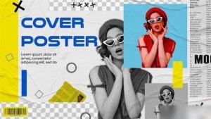 Videohive Paper Opener Fashion Poster Slideshow Video Displays template preview