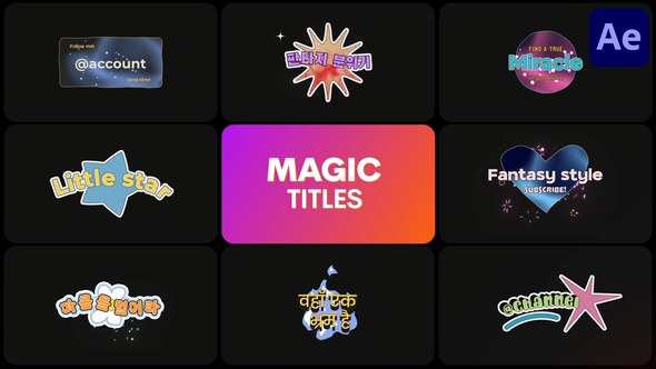Videohive Magic Titles | After Effects 57261733 Titles template preview