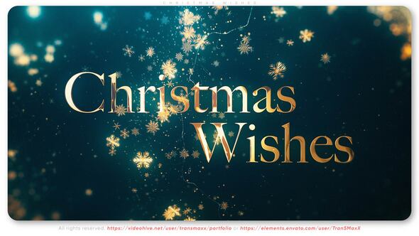 Videohive Christmas Wishes 55622179 Titles template preview