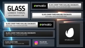 Videohive Glass Lower Thirds 42840274 Elements template preview