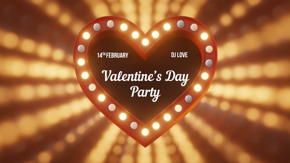 Videohive Valentine's Day Light Sign Openers template preview