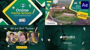 Videohive Online Home School for After Effects Openers template preview