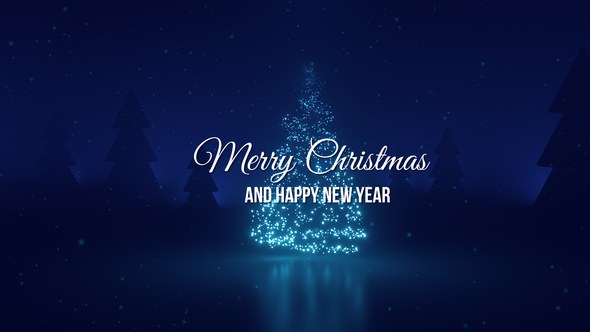 Videohive Sparkling Christmas Tree Openers template preview