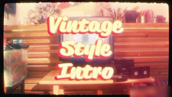 Videohive Vintage Style Intro Openers template preview