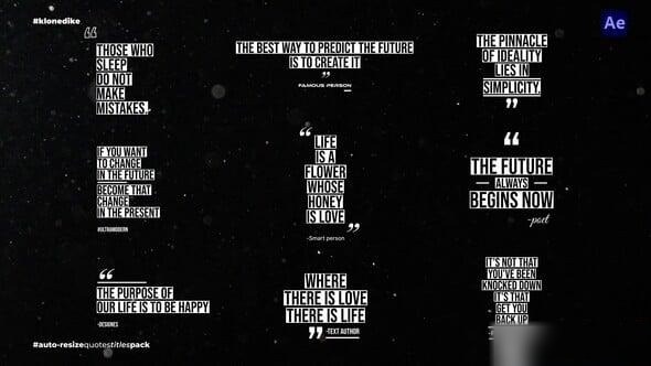 Videohive Auto-Resize Quotes Titles 2.0 Titles template preview