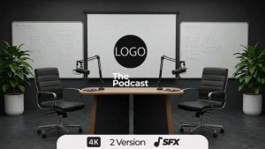 Videohive The Podcas Logo Stings template preview
