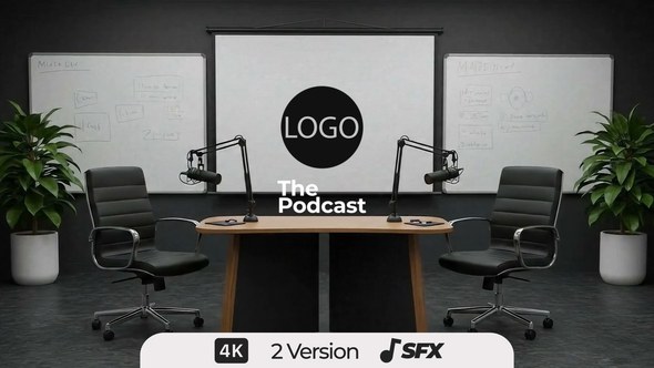 Videohive The Podcas Logo Stings template preview