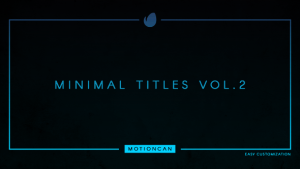 Minimal Titles Video Displays template preview