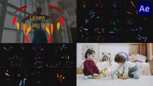 Videohive Colorful Dynamic Shapes for After Effects Elements template preview
