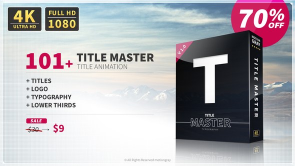 Videohive The Text Titles template preview