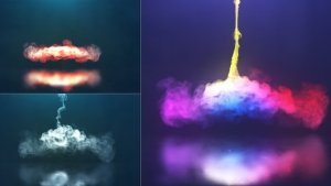 Videohive Spiral Smoke Reveal Logo Stings template preview