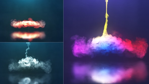 Videohive Spiral Smoke Reveal Logo Stings template preview