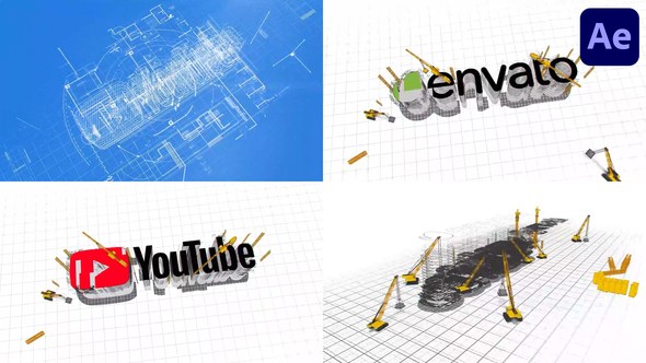 Videohive Construction Logo 33073847 Logo Stings template preview