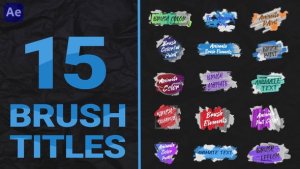 Videohive Brush Titles Pack Titles template preview