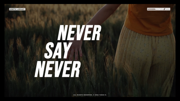 Videohive Kinetic Typography Titles | After Effects Titles template preview