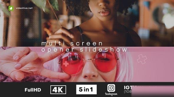 Videohive Multi Screen Opener Slideshow Openers template preview