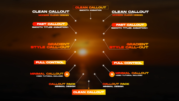 Videohive Gradient Call-Outs Elements template preview