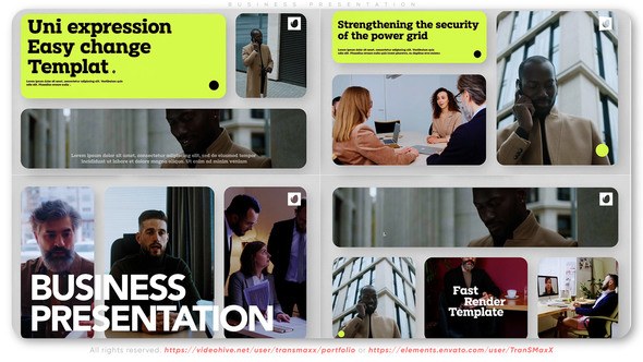 Videohive Business Presentation 46602344 Video Displays template preview