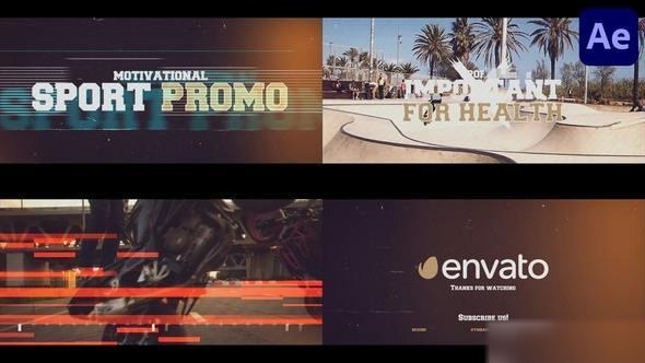 Videohive Sports Motivational Promo for After Effects Openers template preview