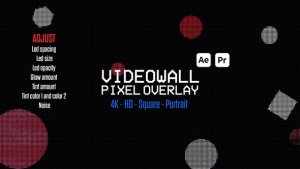 Videohive Led Wall Pixel Overlays Elements template preview