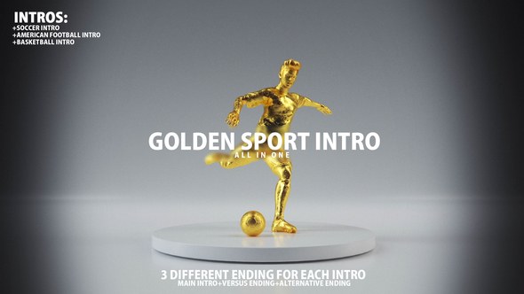 Videohive Golden Sport Intro Openers template preview