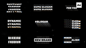 Videohive Text Titles / Ae 55522470 Titles template preview