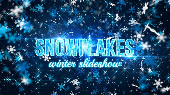 Snowflakes (winter slideshow) - Videohive Video Displays template preview