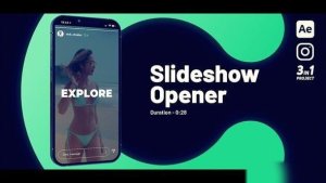 Videohive Slideshow Opener Vertical Openers template preview
