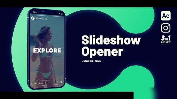 Videohive Slideshow Opener Vertical Openers template preview