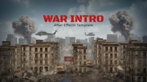 War Freeze Intro Openers template preview