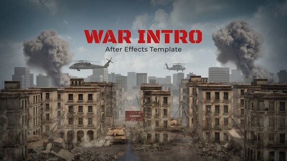 War Freeze Intro Openers template preview