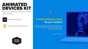 Animated Devices Kit | UI UX Promo Video Displays template preview