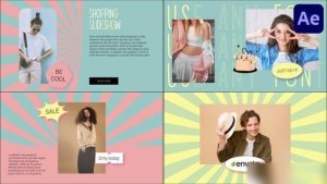 Videohive Retro Shopping Slideshow for After Effects Openers template preview