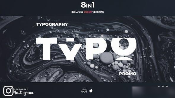 Videohive New Typography Promo Openers template preview