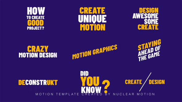 Videohive Text Animation 55657625 Titles template preview