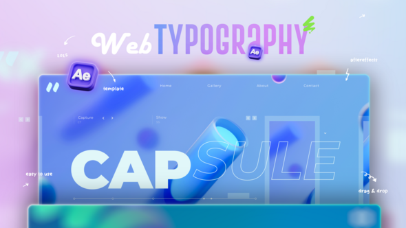 Videohive Web Typography Titles template preview