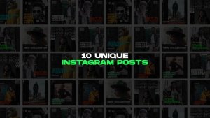 Videohive Grunge Instagram Posts Product Promo template preview